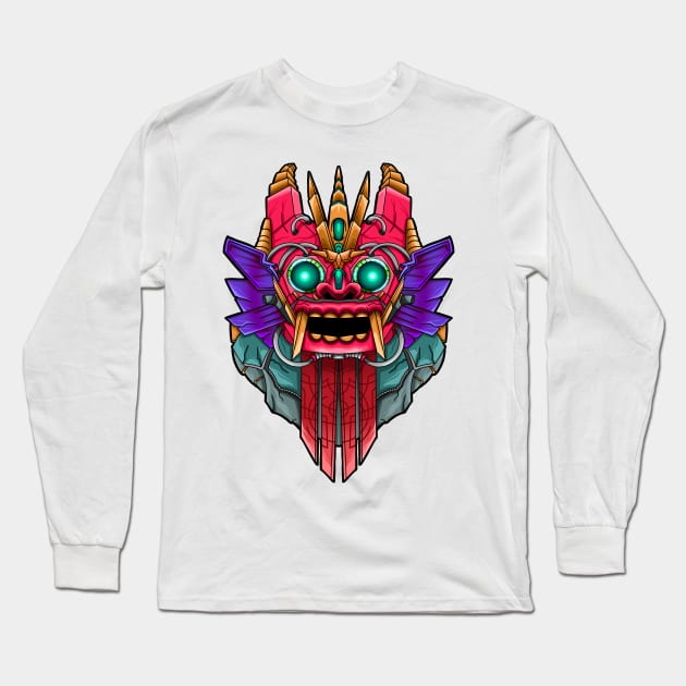 BARONG BALI Long Sleeve T-Shirt by AWANG ART STUDIO